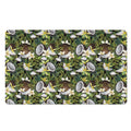 Vanilla Flower And Coconut Pattern Print Polyester Doormat