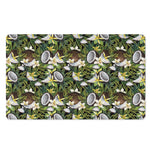 Vanilla Flower And Coconut Pattern Print Polyester Doormat