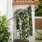 Vanilla Flower And Coconut Pattern Print Polyester Flag