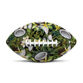 Vanilla Flower And Coconut Pattern Print Rugby Ball