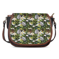 Vanilla Flower And Coconut Pattern Print Saddle Bag