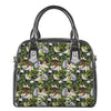 Vanilla Flower And Coconut Pattern Print Shoulder Handbag