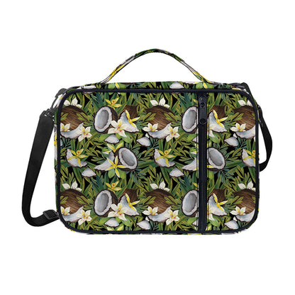 Vanilla Flower And Coconut Pattern Print Shoulder Strap Bible Bag