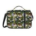 Vanilla Flower And Coconut Pattern Print Shoulder Strap Bible Bag