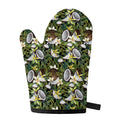Vanilla Flower And Coconut Pattern Print Single Oven Mitt