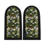 Vanilla Flower And Coconut Pattern Print Skillet Handle Cover