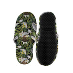 Vanilla Flower And Coconut Pattern Print Slippers