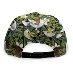 Vanilla Flower And Coconut Pattern Print Snapback Cap