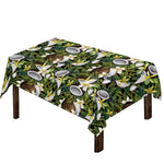 Vanilla Flower And Coconut Pattern Print Tablecloth