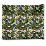 Vanilla Flower And Coconut Pattern Print Tapestry