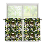 Vanilla Flower And Coconut Pattern Print Tier Curtains