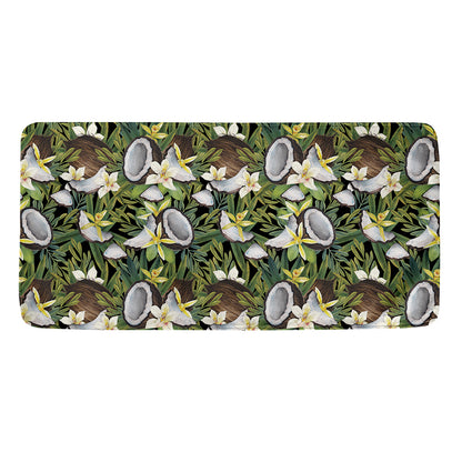 Vanilla Flower And Coconut Pattern Print Towel