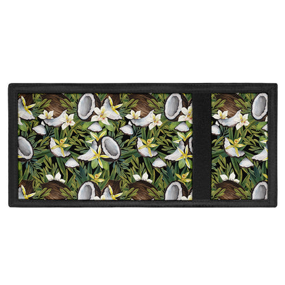 Vanilla Flower And Coconut Pattern Print Trifold Wallet
