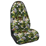 Vanilla Flower And Coconut Pattern Print Waterproof Car Seat Cover
