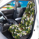 Vanilla Flower And Coconut Pattern Print Waterproof Car Seat Cover