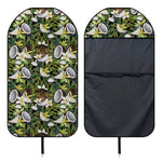Vanilla Flower And Coconut Pattern Print Waterproof Car Seat Cover