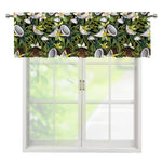 Vanilla Flower And Coconut Pattern Print Window Valance