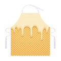 Vanilla Ice Cream Melted Print Adjustable Apron