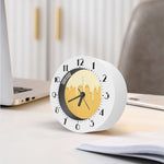 Vanilla Ice Cream Melted Print Alarm Clock