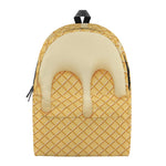 Vanilla Ice Cream Melted Print Backpack