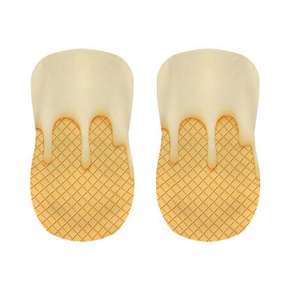 Vanilla Ice Cream Melted Print Bar Stool Covers