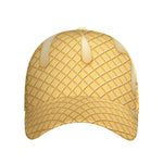 Vanilla Ice Cream Melted Print Baseball Cap