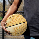Vanilla Ice Cream Melted Print Basketball