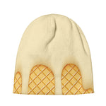 Vanilla Ice Cream Melted Print Beanie
