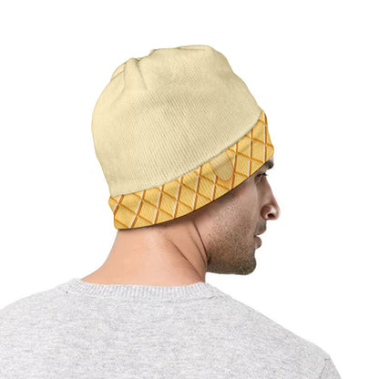 Vanilla Ice Cream Melted Print Beanie