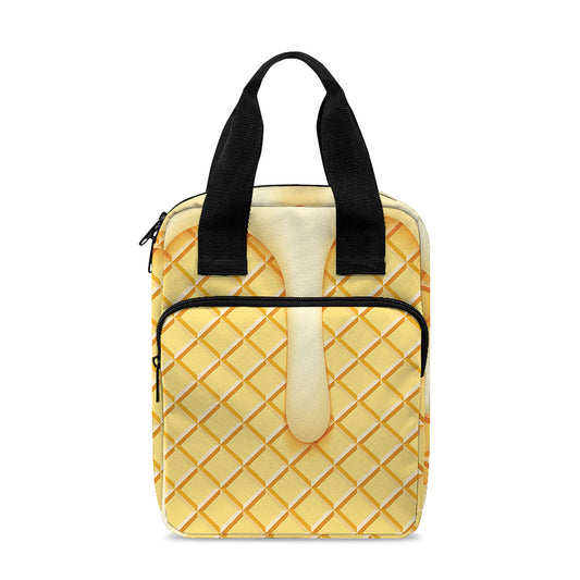 Vanilla Ice Cream Melted Print Bible Tote Bag