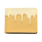 Vanilla Ice Cream Melted Print Bifold Wallet