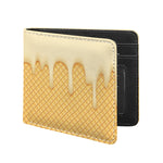 Vanilla Ice Cream Melted Print Bifold Wallet