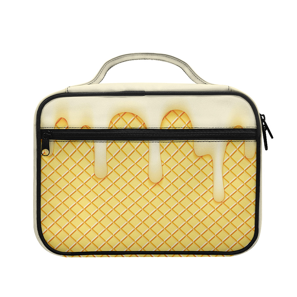 Vanilla Ice Cream Melted Print Briefcase Bible Bag