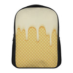 Vanilla Ice Cream Melted Print Casual Backpack