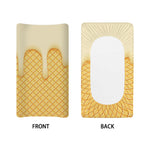 Vanilla Ice Cream Melted Print Changing Pad Cover