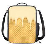 Vanilla Ice Cream Melted Print Crossbody Lunch Bag