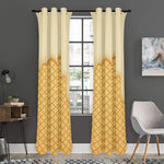 Vanilla Ice Cream Melted Print Curtain