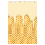 Vanilla Ice Cream Melted Print Curtain