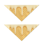 Vanilla Ice Cream Melted Print Dog Bandana