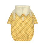 Vanilla Ice Cream Melted Print Dog Zip Up Hoodie