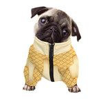 Vanilla Ice Cream Melted Print Dog Zip Up Jacket