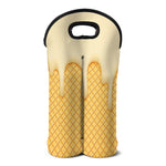 Vanilla Ice Cream Melted Print Double Neoprene Wine Tote