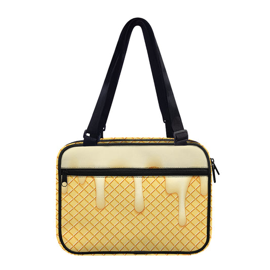 Vanilla Ice Cream Melted Print Double Strap Bible Bag