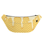 Vanilla Ice Cream Melted Print Fanny Pack