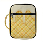 Vanilla Ice Cream Melted Print Front Pocket Bible Bag