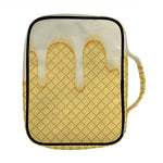 Vanilla Ice Cream Melted Print Front Pocket Bible Bag