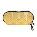 Vanilla Ice Cream Melted Print Glasses Case