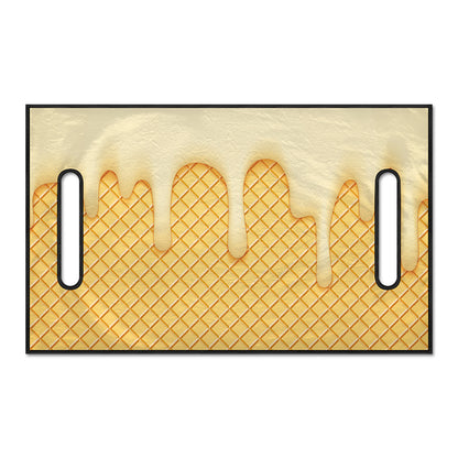 Vanilla Ice Cream Melted Print Golf Cart Seat Cover