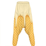 Vanilla Ice Cream Melted Print Hammer Pants