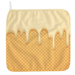 Vanilla Ice Cream Melted Print Hand Towel